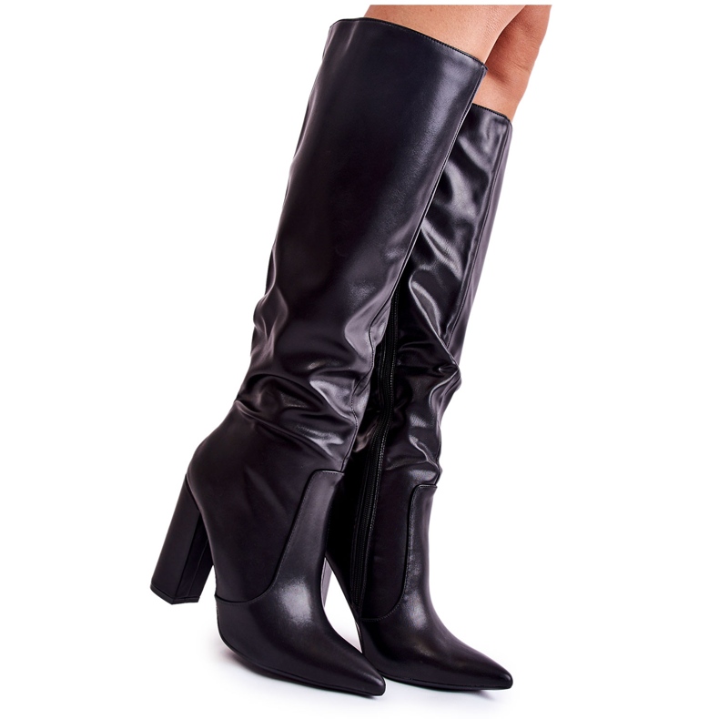 WD1 Klasické černé Boty Na Baru Mayra černá WD1 Klasické černé Boty Na Baru Mayra černá