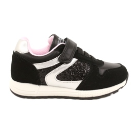 Módní sportovní obuv American Club ES40 černá růžový stříbrný
