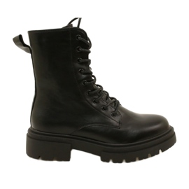 Evento Dámské boty černých dělníků Eveno 21BT35-4235 Boots černá