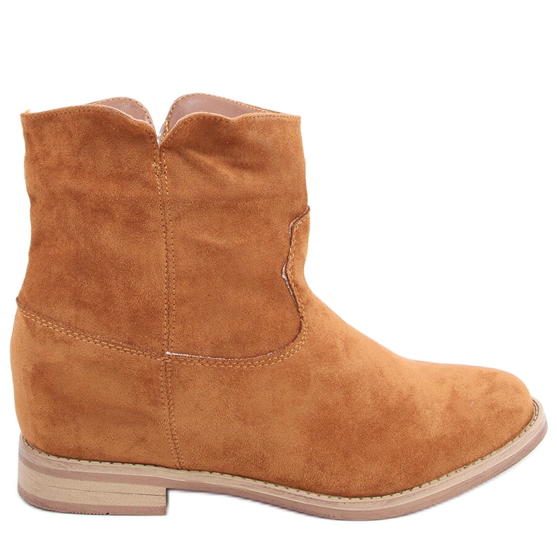 Kozačky na skrytém klínovém podpatku Deer Camel hnědý