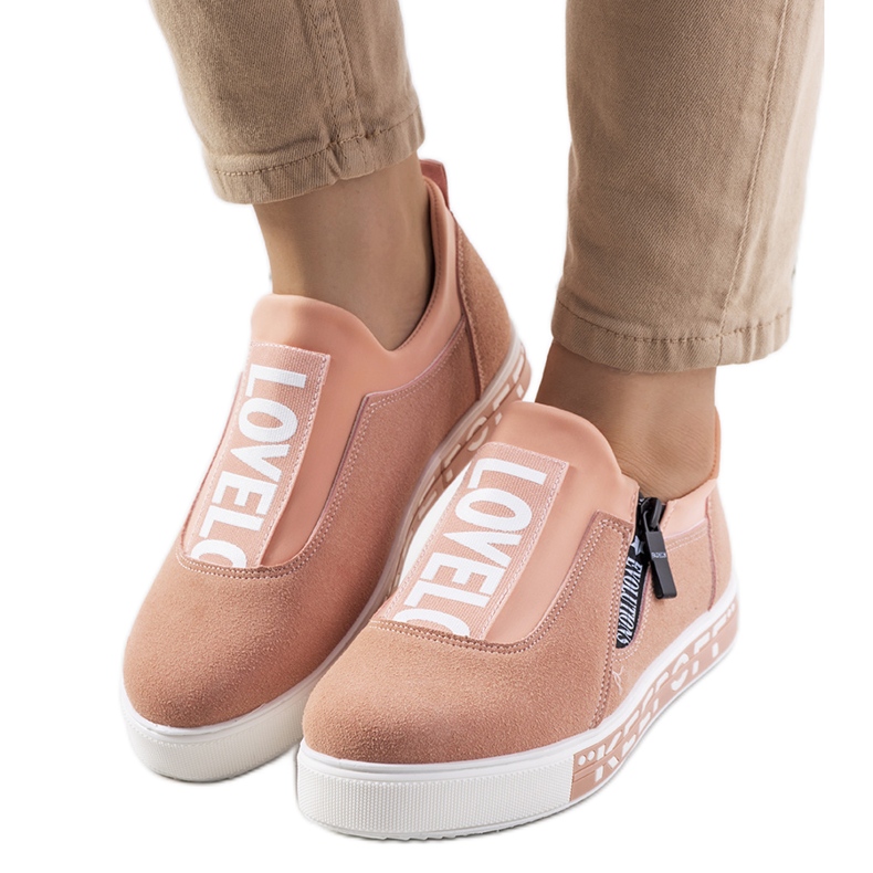 Růžové slip-on tenisky Lovelo růžový