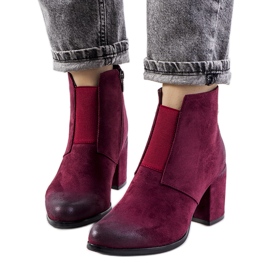 Norwich kaštanové boty červený