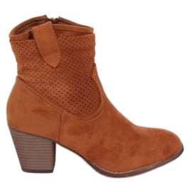 Vysoké podpatky Fonda Camel hnědý Vysoké podpatky Fonda Camel hnědý