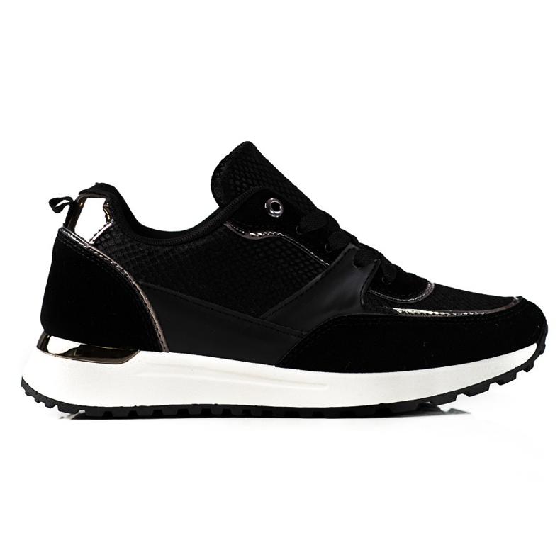 Černé dámské tenisky Shelovet s hadím vzorem černá