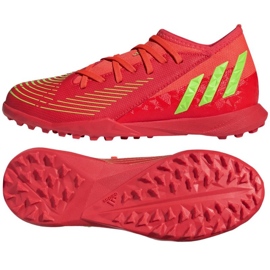 Boty Adidas Predator Edge.3 Tf Jr GV8503 červený pomeranče a červené