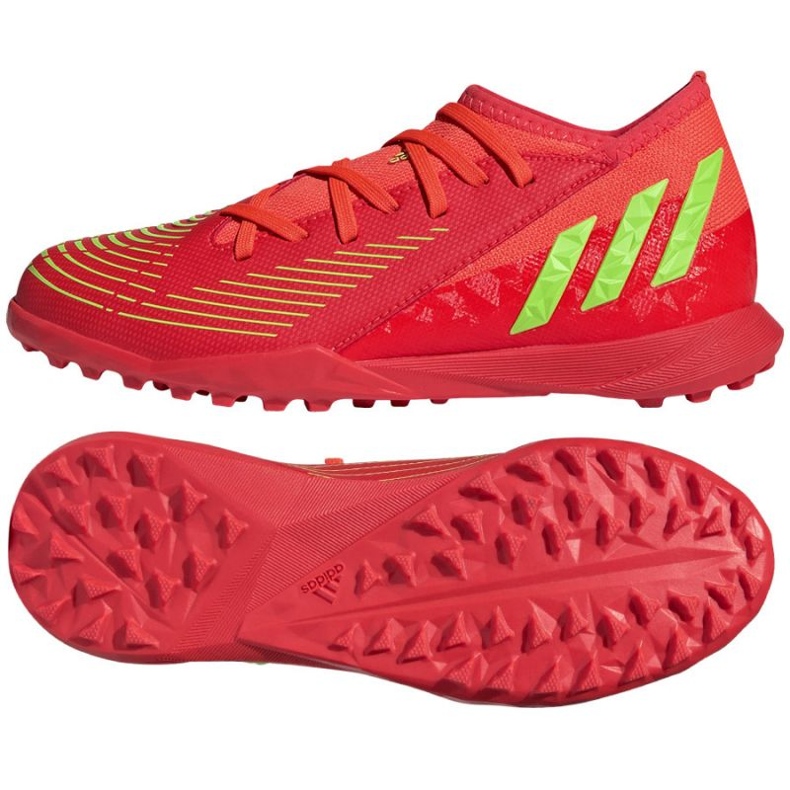 Boty Adidas Predator Edge.3 Tf Jr GV8503 červené pomeranče a červené