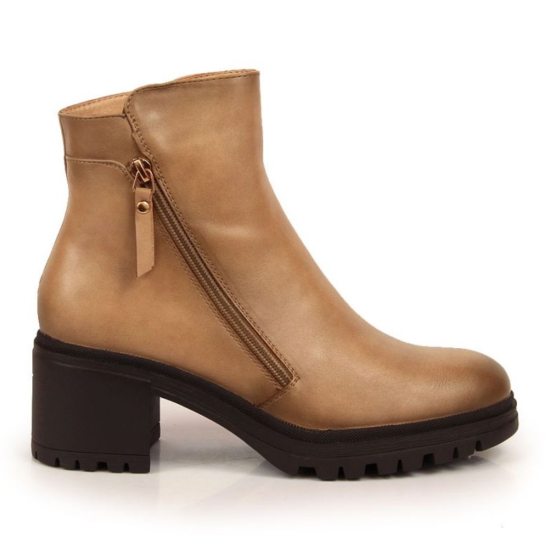 Vinceza W JAN139B béžové kozačky dělnické béžový Vinceza W JAN139B béžové kozačky dělnické béžový