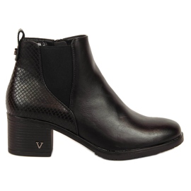 Dámské zateplené holínky černé hadí kůže Potocki černá