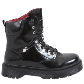 Černé šněrovací boty Kari černý