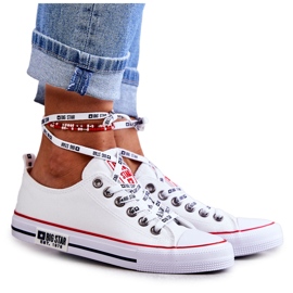 Dámské Materiál Sneakers Big Star KK274101 Bílé bílý