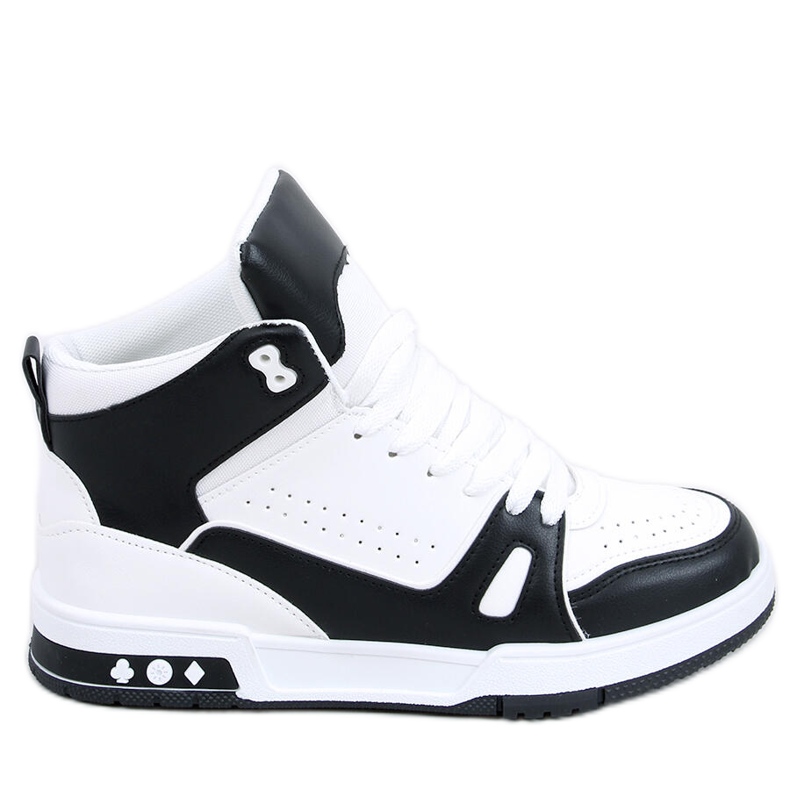 PA1 Kotníkové tenisky Liam Black bílý černá