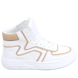 Vysoké tenisky Leia WHITE / BEIGE bílý Vysoké tenisky Leia WHITE / BEIGE bílý