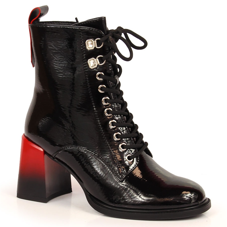 S.Barski Černé zateplené černé kozačky značky S. Barski černá S.Barski Černé zateplené černé kozačky značky S. Barski černá