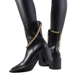 Černé kovbojské boty Massa černý