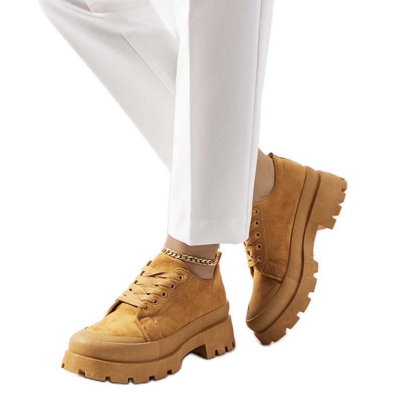 Hnědé tenisky na platformě Dearth hnědý Hnědé tenisky na platformě Dearth hnědý