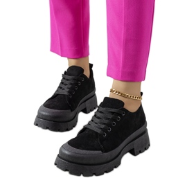 Černé tenisky na platformě Dearth černá