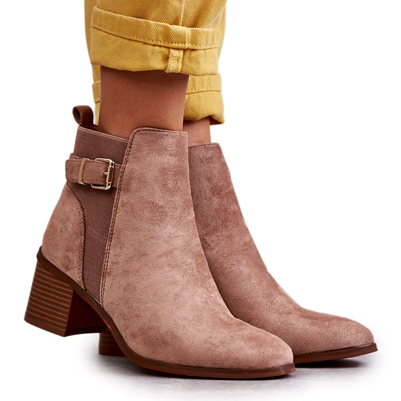 Semišové Boty Na Post Hnědé Vannes hnědý Semišové Boty Na Post Hnědé Vannes hnědý