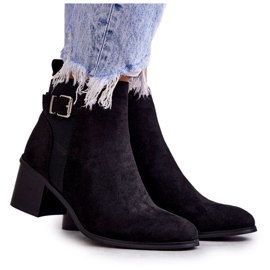 PS1 Semišové černé Boty Na Post Black Vannes černá PS1 Semišové černé Boty Na Post Black Vannes černá