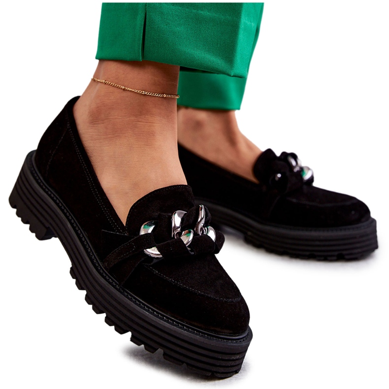 Dámské semišové boty Laura Messi 2523 Black černá