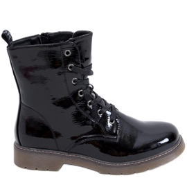 PA1 Boty Martensiaki lakované Mike Black Patent Pu černý