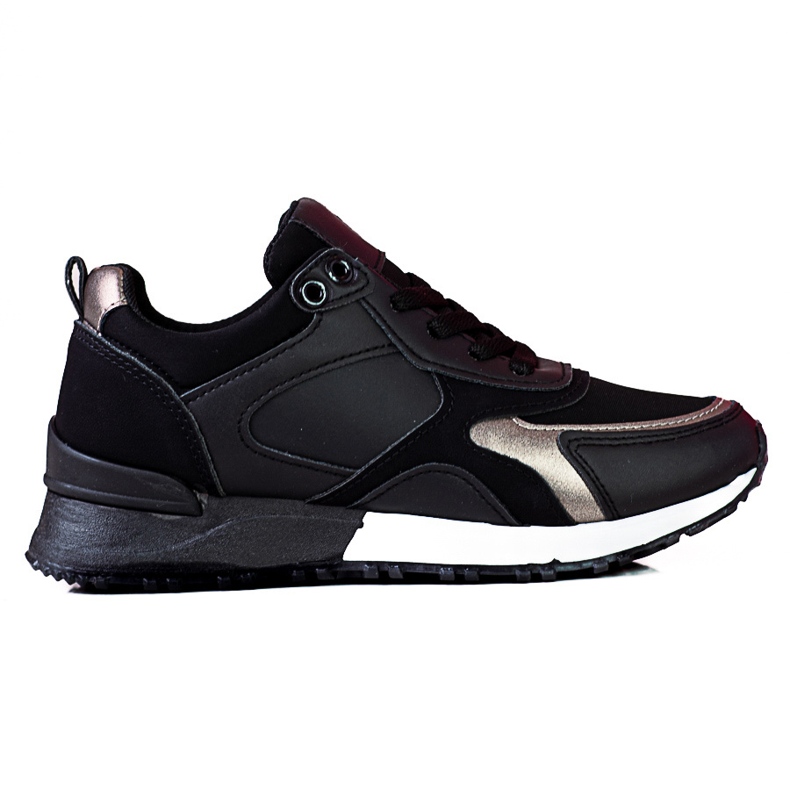 Dámská sportovní obuv Shelovet černá z ekologické kůže