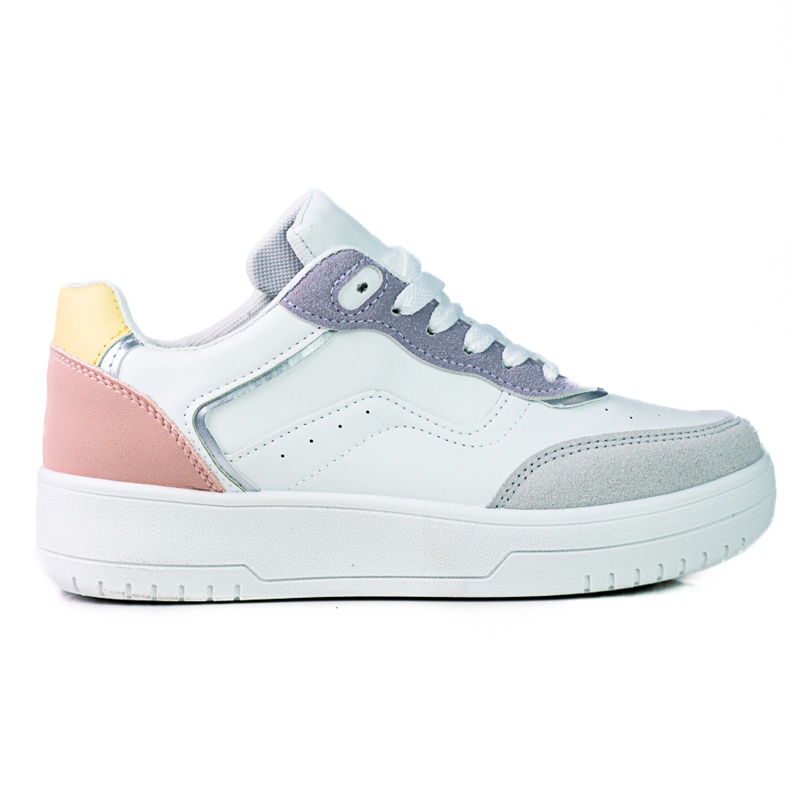 Dámské sportovní boty Shelovet na bílé platformě bílý