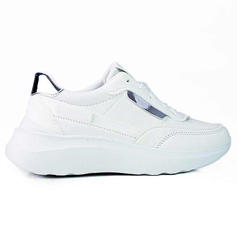 Dámské bílé šněrované sportovní tenisky Shelovet bílý