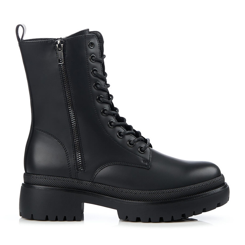 Dámské pracovní s ozdobným Shelovet zipem černá