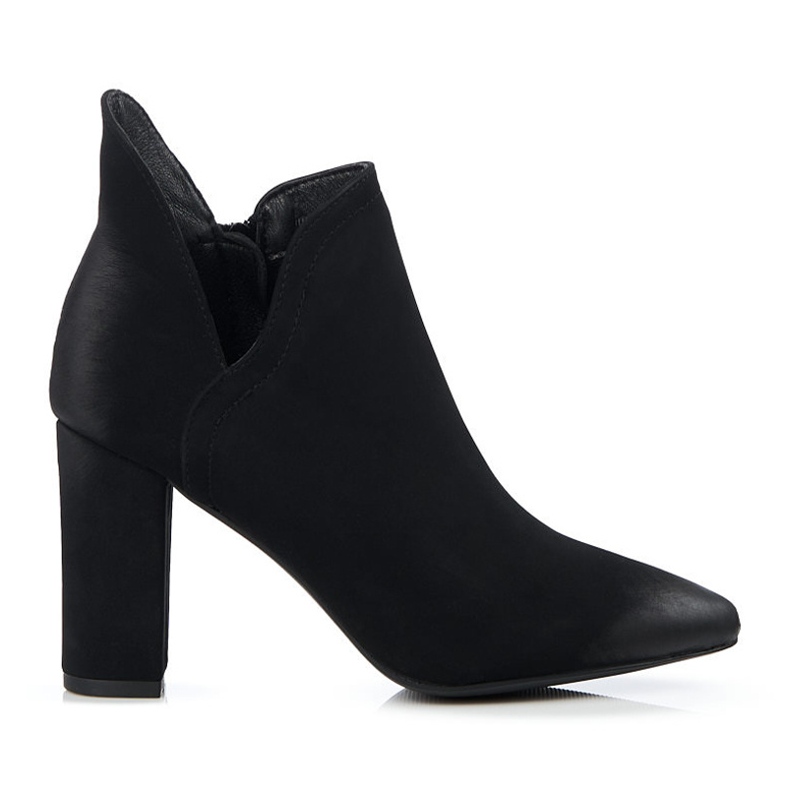 Dámské černé kozačky střihu Shelovet na vysokém sloupku černá