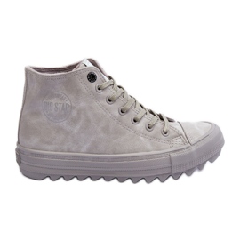 Dámské tenisky Big Star High Warm Grey GG274070 šedá Dámské tenisky Big Star High Warm Grey GG274070 šedá