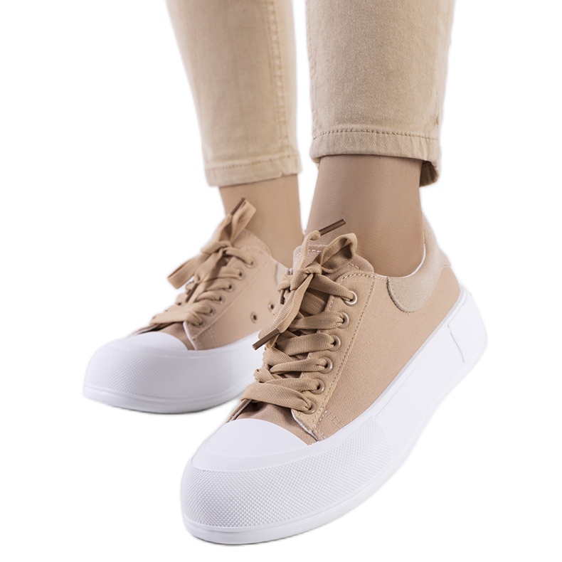 BM Hnědé tenisky na platformě Kilkenny hnědý