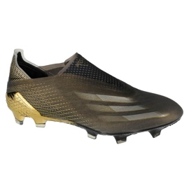 Kopačky Adidas X Ghosted + Fg M FX9098 černý zlatý zlatý