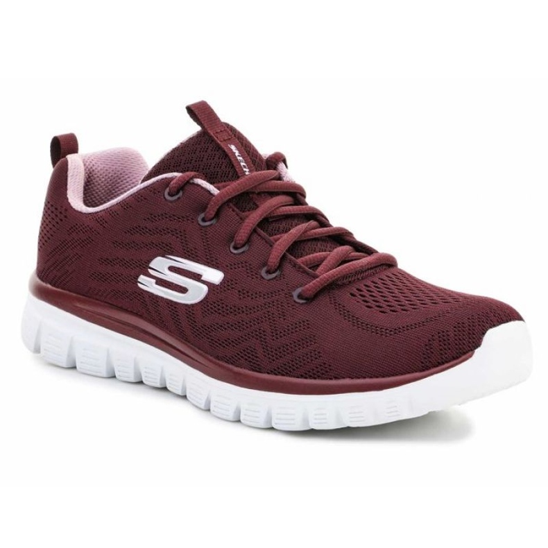 Boty Skechers Graceful Get Connected W 12615-WINE červené