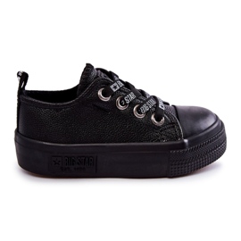 Dětské kožené tenisky Big Star KK374061 Black černý