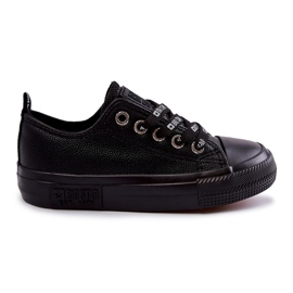 Dětské kožené tenisky Big Star KK374057 Black černý