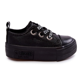 Dětské kožené tenisky Big Star KK374059 Black černý