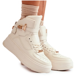 FB2 Dámské zateplené vysoké sportovní boty Béžová Lexa béžový FB2 Dámské zateplené vysoké sportovní boty Béžová Lexa béžový