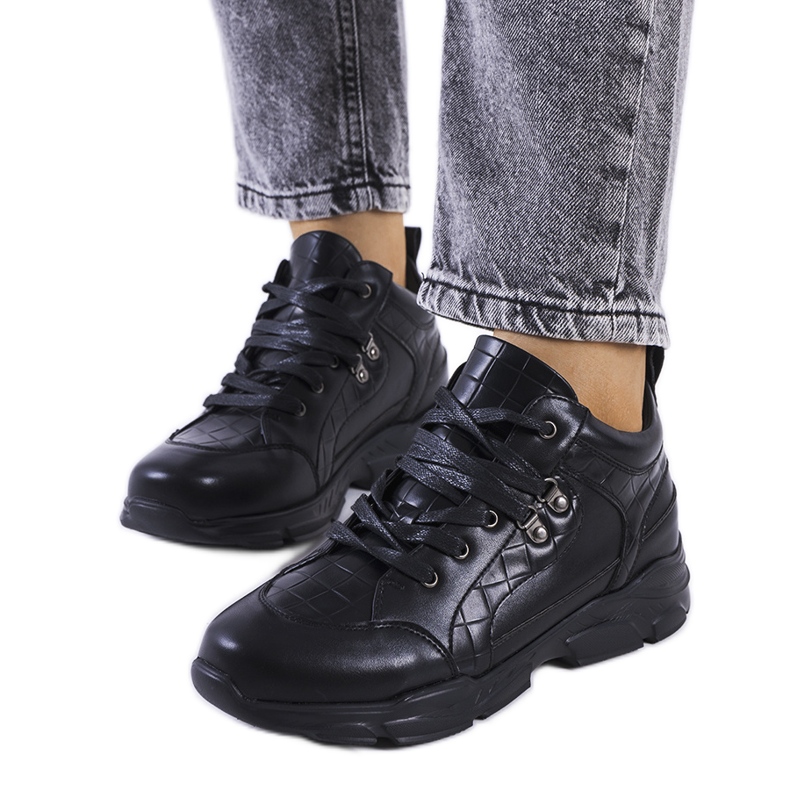 BM Černé tenisky se silnou Chiphury podrážkou černá