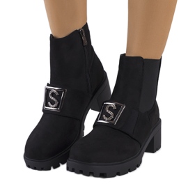 Soul černé vysoké podpatky černý