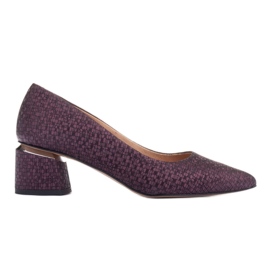 Marco Shoes Semišové lodičky fialová