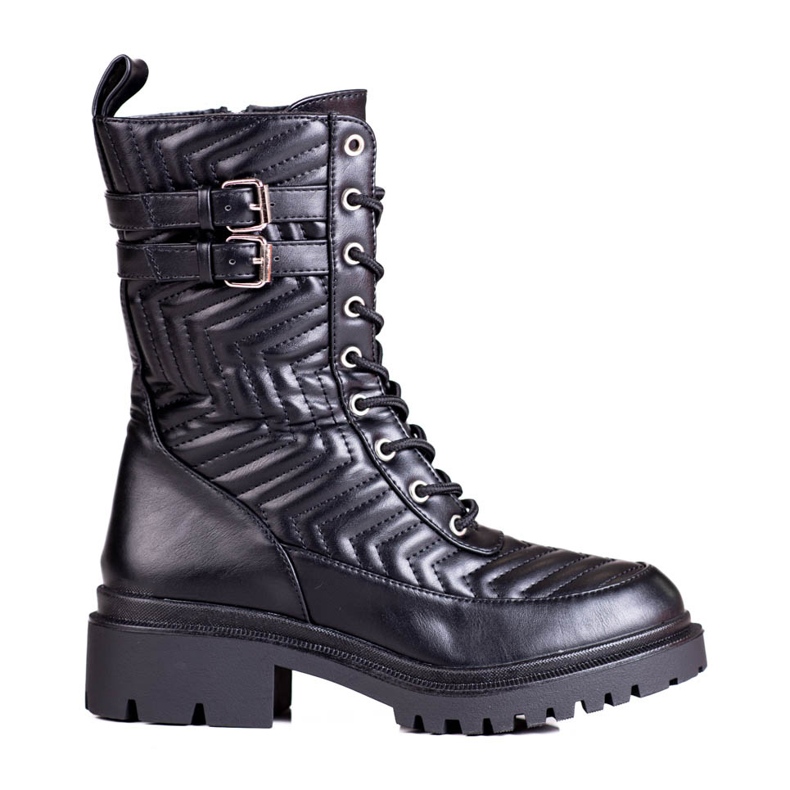 Dámské pracovní se stylovým prošíváním Shelovet černá