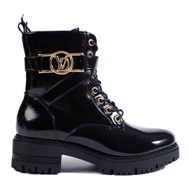 W. Potocki Lakované dámské černé dámské tašky Potocki černý