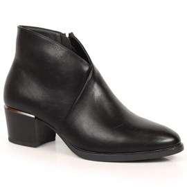 Zateplené dámské béžové kozačky Vinceza JAN151A černá Zateplené dámské béžové kozačky Vinceza JAN151A černá