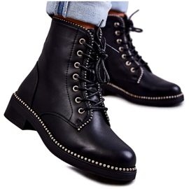 PG1 Dámské Kozačky S Cvoky Černý Rostil