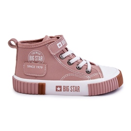 Dětské vysoké tenisky Big Star KK374016 Růžové růžový Dětské vysoké tenisky Big Star KK374016 Růžové růžový
