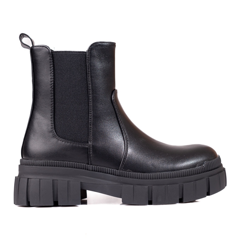Dámské Chelsea kozačky na platformě Shelovet černá