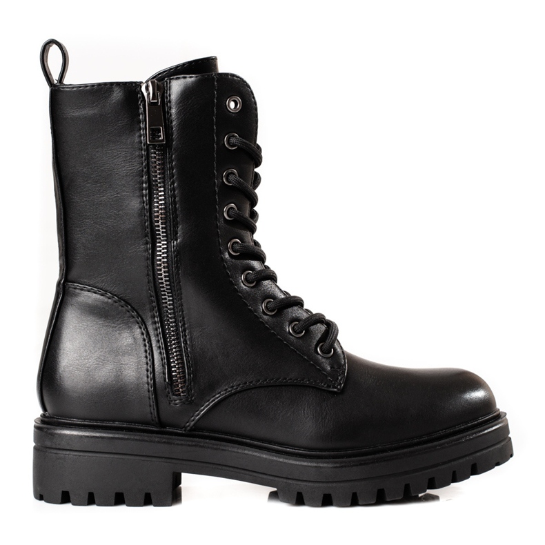 Dámské černé tašky s ozdobným zipem Shelovet černá