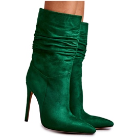 FS1 Dámské mačkané boty Green Laguna zelená FS1 Dámské mačkané boty Green Laguna zelená