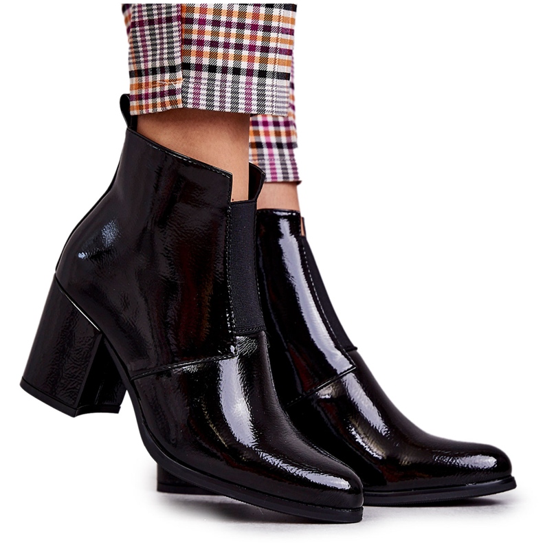 PL4 Klasické lakované holínky La.Fi 260035B-LA Černá