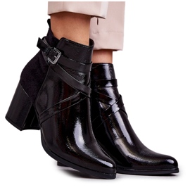 PL4 Módní lakované kozačky La.Fi 260037B-LA Černá PL4 Módní lakované kozačky La.Fi 260037B-LA Černá